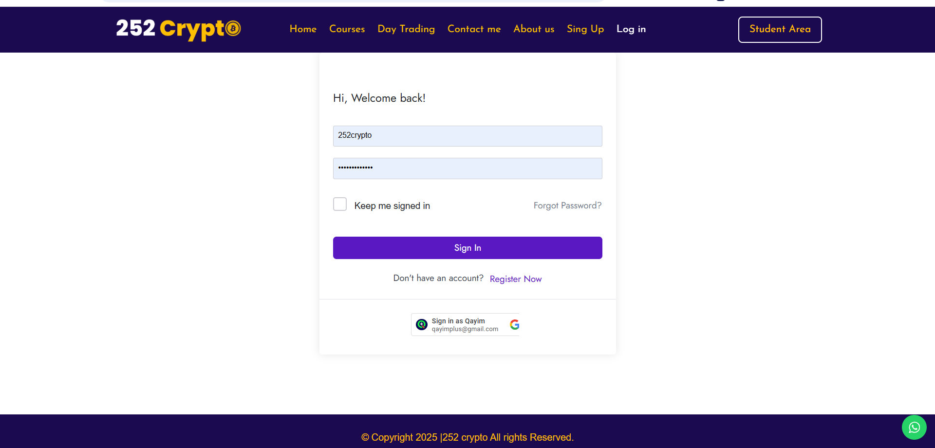 252crypto.com - Google Chrome 10_10_2025 5_07_27 PM