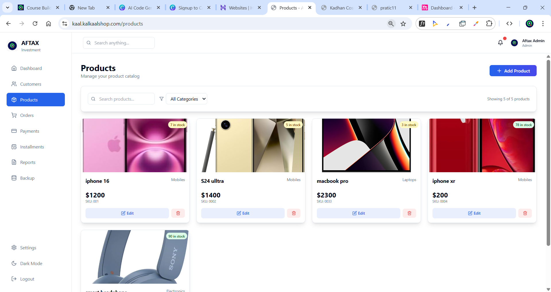 Admin Dashboard - AFTAX Investment System - Google Chrome 10_20_2025 11_00_56 AM - Copy (2)